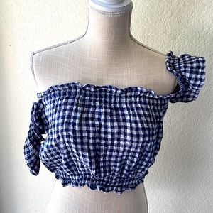 American Eagle Outfitters- gingham crop top